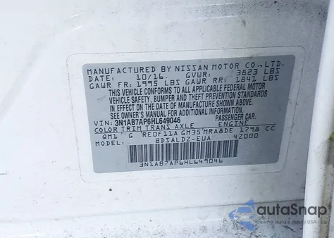 2017 Nissan Sentra Sv from USA, damaged, VIN 3N1AB7AP6HL649046